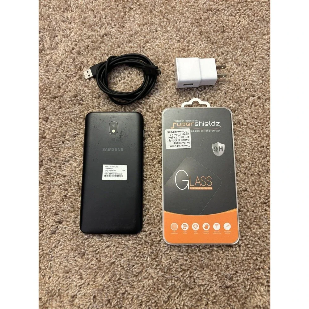Samsung Galaxy J7 Crown Smartphone Bundle Tracfone Verizon Used Fair Working